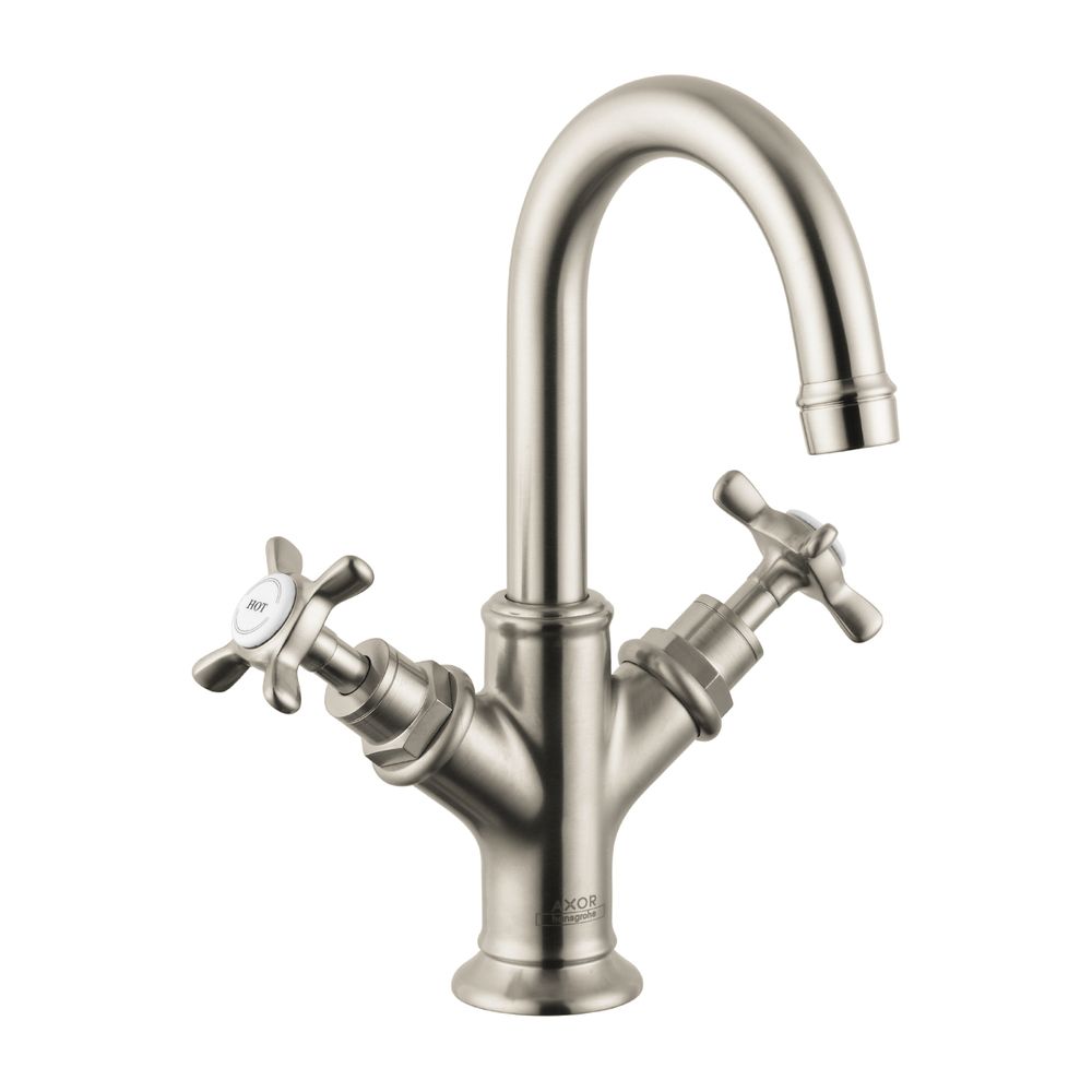 AXOR Zweigriff Waschtischarmatur Montreux für HWB brushed nickel... AXOR-16505820 4011097515236 (Abb. 1)