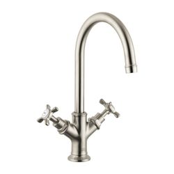 AXOR Zweigriff Waschtischarmatur Montreux brushed nickel... AXOR-16502820 4011097515175 (Abb. 1)