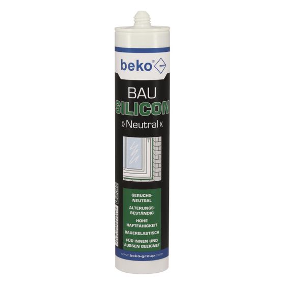 beko  Bau-Silicon bekosil neutral, 310ml, Siliconkautschuk, Transparent, 22201