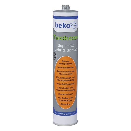 beko  Einkomponenten-Kleber Tackcon 2403103, 310ml, Shore 45, Grau