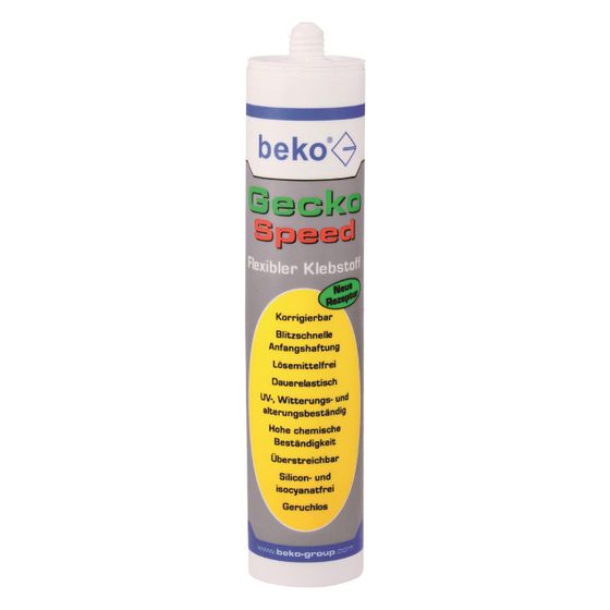 beko  Hybridklebstoff Gecko Speed 2472901, 290ml, Weiß