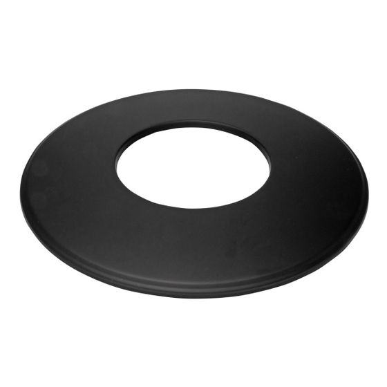 Bertrams Camino Rosette 90mm DN 130 senotherm-beschichtet, Schwarz