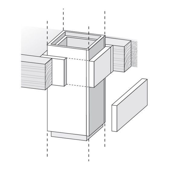 Bertrams Camino-Fix Holzdeckendurchführung bestehend aus Promatstreifen 300x1200mm Stärke 40mm