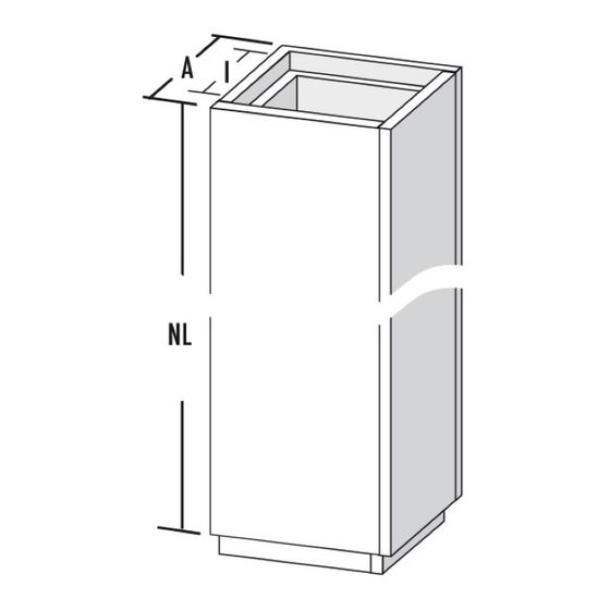 Bertrams Camino-Fix Leichtbauschacht NL600 Innenmaß 220x220mm Außenmaß 300x300mm