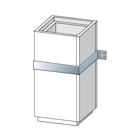 Bertrams Camino-Fix Wandhalter aus Edelstahl Innenmaß 270x270mm