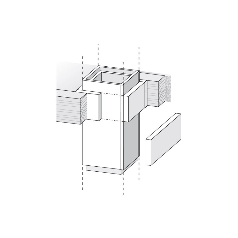 Bertrams Camino-Fix Holzdeckendurchführung bestehend aus Promatstreifen 300x1200mm Stär... BERTRAMS-02DFH 4250112323917 (Abb. 1)