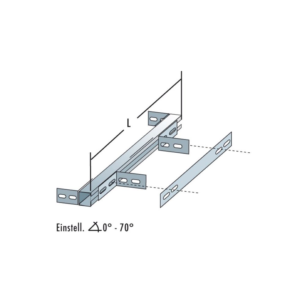 Bertrams Camino-Fix Sparrenhalter aus Edelstahl Einstellwinkel 0–70 Grad verstellbar... BERTRAMS-02SH 4250112367225 (Abb. 1)