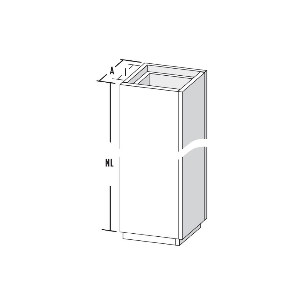 Bertrams Camino-Fix Leichtbauschacht NL600 Innenmaß 220x220mm Außenmaß 300x300mm... BERTRAMS-02SL600-22 4250112367430 (Abb. 1)