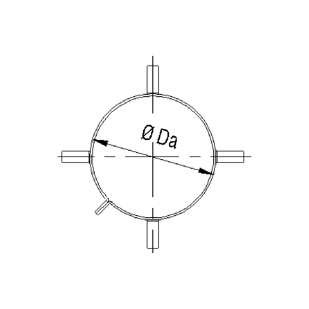 Bertrams Distanzhalter DN 250 DW für Hausschornsteine... BERTRAMS-22DH250 4250112336610 (Abb. 2)