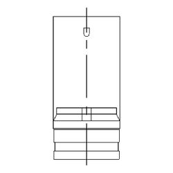 Bertrams Schornsteineinsatzrohr RL250 EWR mit Kondensatablaufrinne DN 350... BERTRAMS-21RLK350 4250112328769 (Abb. 1)