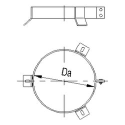 Bertrams Seilabspannschelle DN 180 DW... BERTRAMS-22SAS180 4250112339888 (Abb. 1)