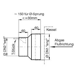 Bertrams Reduzierstück EWR-D DN 180 eng DN 150 weit... BERTRAMS-21RS-D180-150 4250112329186 (Abb. 1)