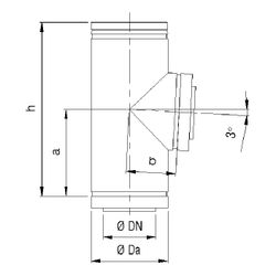 Bertrams Anschlussstück DW-D 87 Grad DN 200 mit Klemmband... BERTRAMS-25SA87-D200 4250112346282 (Abb. 1)