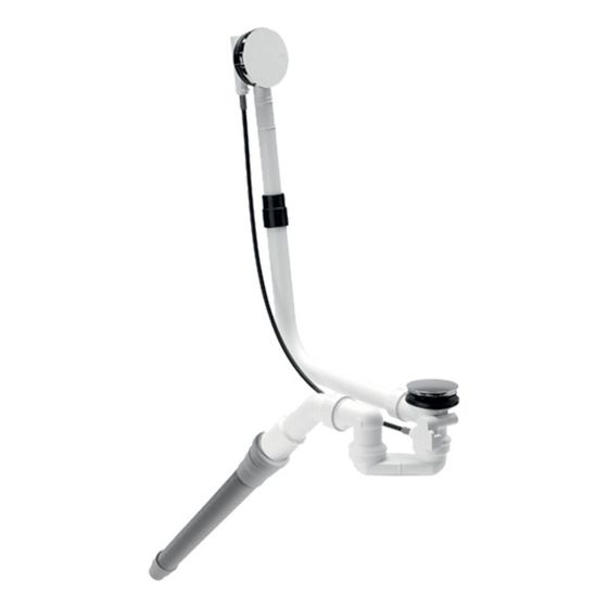 Bette Ab- und Überlaufgarnitur für Badewanne Silhouette D. 52mm 725mm verchromt Zubehör GT-Stahl