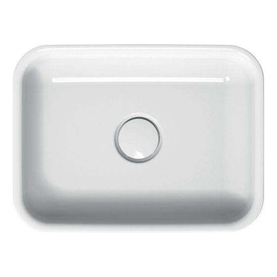 Bette Art Aufsatz Waschtisch Quartz 300x400x80/90mm Rechteck Unterbau GT-Stahl