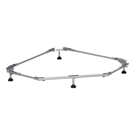 Bette Fuß-System für BetteCaro Duschwanne 1000x1000mm Zubehör GT-Stahl