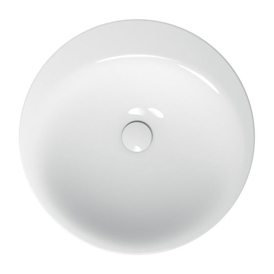Bette Waschtisch Rund Lux Oval Einbau Curry 500x500x100/8mm GT-Stahl