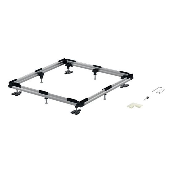Bette Einbausystem Basic für Duschfläche Duschwanne 1200x900mm Zubehör GT-Stahl