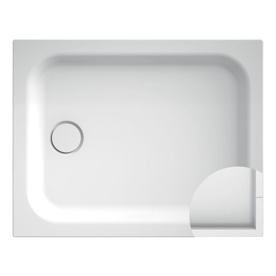 Bette Supra Duschwanne Weiß 1000x1000x65mm Rechteck Unterbau mit Wannenträger GT-Stahl