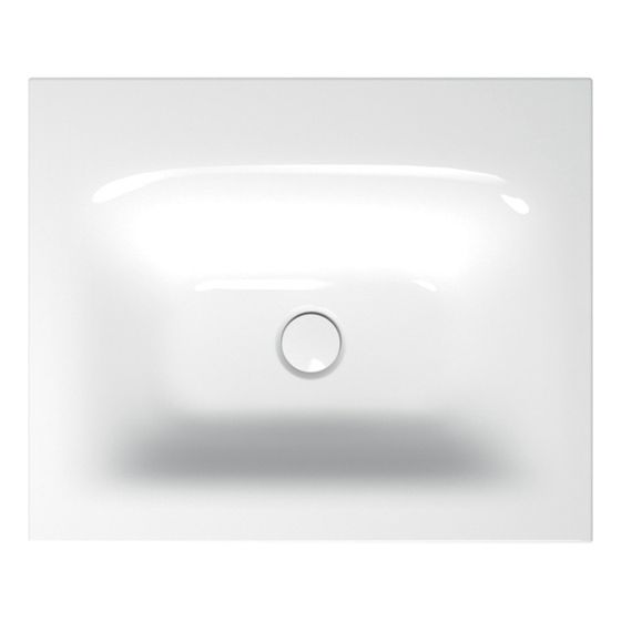 Bette Waschtisch Lux Einbau Starwhite 600x495x120mm Bohrung für 1-Loch Arm. Rechteck Unterbau GT-Stahl