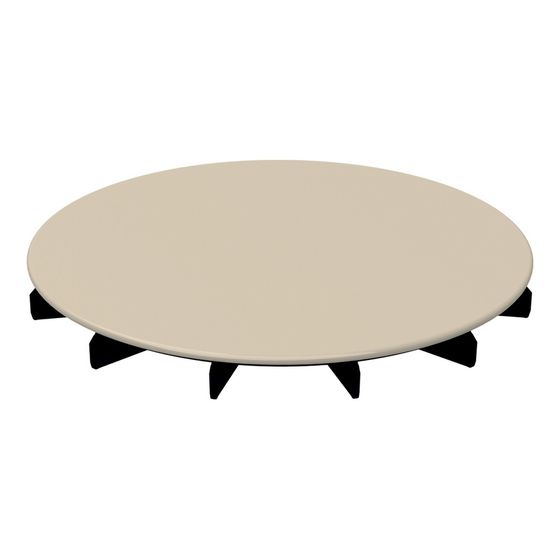 Bette Ablaufdeckel glasiert für BetteAir Beige 210x210x25mm BetteAntirutsch Pro Ersatzteil GT-Stahl