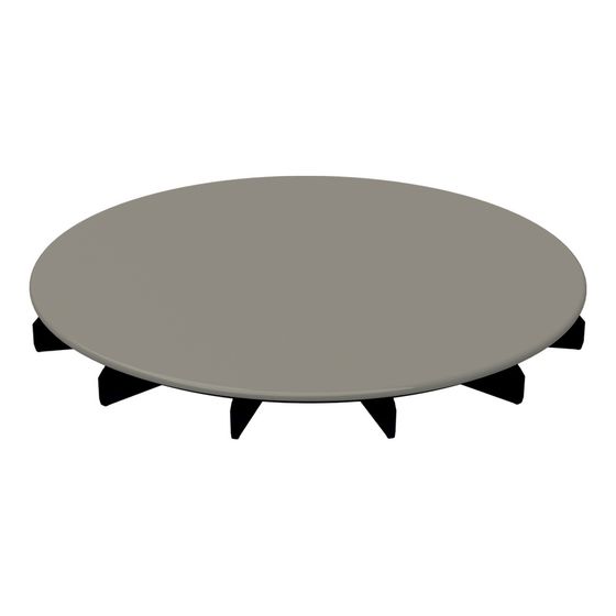 Bette Ablaufdeckel glasiert für BetteAir Cashmere 210x210x25mm Ersatzteil GT-Stahl