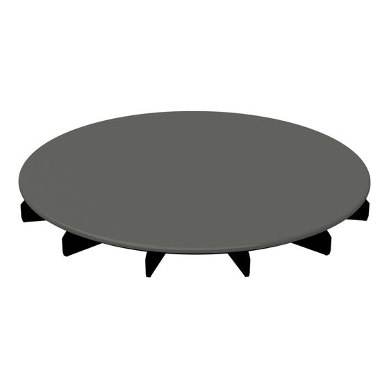 Bette Ablaufdeckel glasiert für BetteAir Graphite 210x210x25mm Ersatzteil GT-Stahl