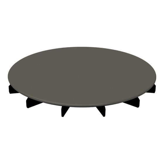 Bette Ablaufdeckel glasiert für BetteAir Taupe 210x210x25mm Ersatzteil GT-Stahl