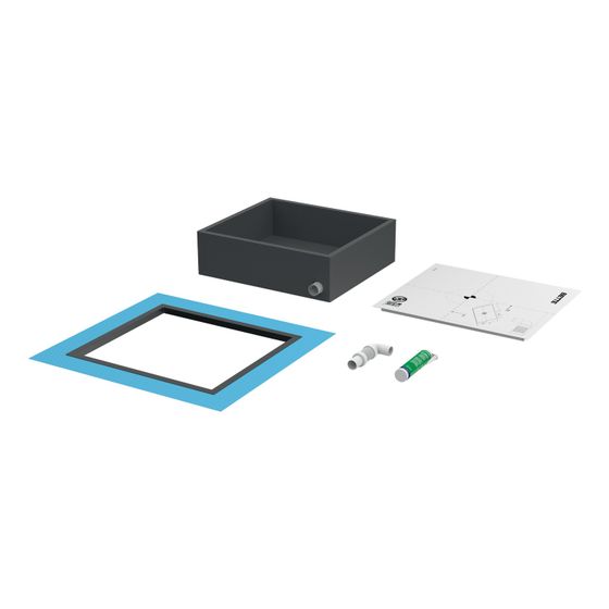 Bette Installationsbox für Duschfläche BetteAir Zubehör GT-Stahl