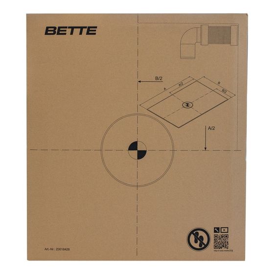Bette Installationsbox Air Pappdeckel Zubehör GT-Stahl