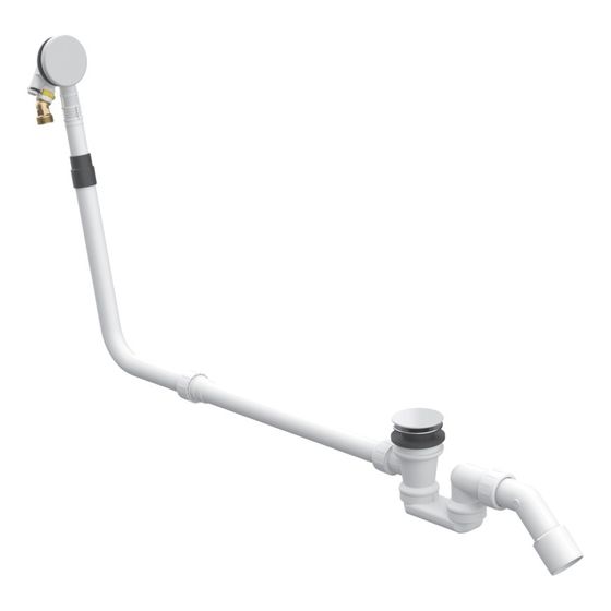 Bette Mono Flow Ab- und Überlaufgarnitur d. 52mm emailliert 550x195x170mm Hazel für Badewanne Zubehör