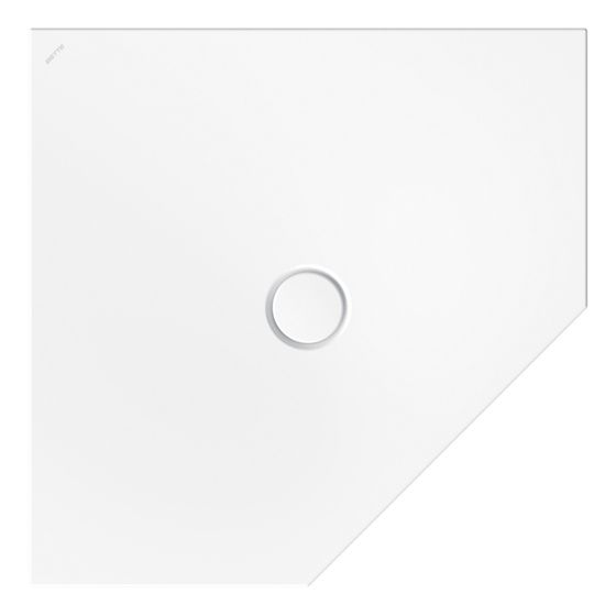Bette Floor Caro Duschfläche Fünfeck Weiß 900x900x30/30mm BetteAntirutsch Sense GT-Stahl