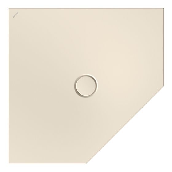 Bette Floor Caro Duschfläche Fünfeck Pergamon 900x900x30/30mm GT-Stahl