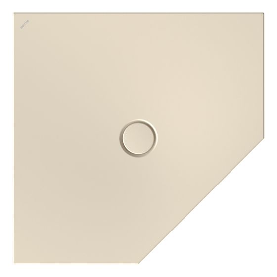 Bette Floor Caro Duschfläche Fünfeck Jasmin 900x900x30/30mm GT-Stahl
