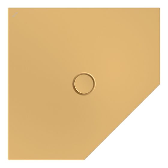 Bette Floor Caro Duschfläche Fünfeck Curry 900x900x30/30mm GT-Stahl