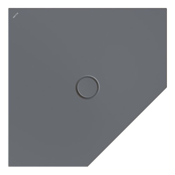 Bette Floor Caro Duschfläche Fünfeck Raven 900x900x30/30mm GT-Stahl