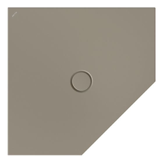 Bette Floor Caro Duschfläche Fünfeck Graphite Antirutsch Pro 900x900x30/30mm GT-Stahl