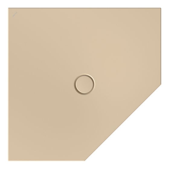 Bette Floor Caro Duschfläche Fünfeck Bahama beige Antirutsch Pro 1000x1000x30/30mm GT-Stahl
