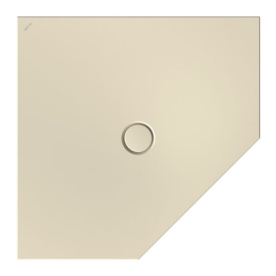 Bette Floor Caro Duschfläche Fünfeck Jasmin 1000x1000x30/30mm GT-Stahl