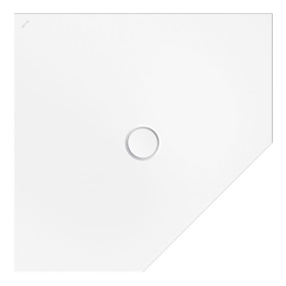 Bette Floor Caro Duschfläche Fünfeck Edelweiß Antirutsch Pro 1000x1000x30/30mm GT-Stahl
