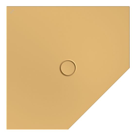 Bette Floor Caro Duschfläche Fünfeck Curry 1000x1000x30/30mm GT-Stahl