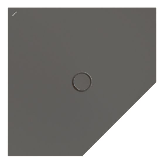 Bette Floor Caro Duschfläche Fünfeck Anthracite 1000x1000x30/30mm GT-Stahl