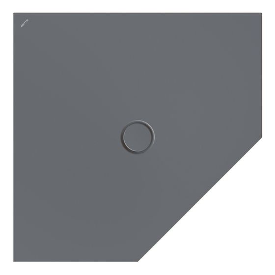 Bette Floor Caro Duschfläche Fünfeck Raven Antirutsch Pro 1000x1000x30/30mm GT-Stahl