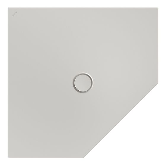 Bette Floor Caro Duschfläche Fünfeck Silver Antirutsch Pro 1000x1000x30/30mm GT-Stahl