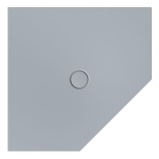 Bette Floor Caro Duschfläche Fünfeck Quartz 1000x1000x30/30mm GT-Stahl