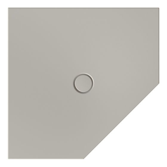 Bette Floor Caro Duschfläche Fünfeck Stone Antirutsch Pro 1000x1000x30/30mm GT-Stahl