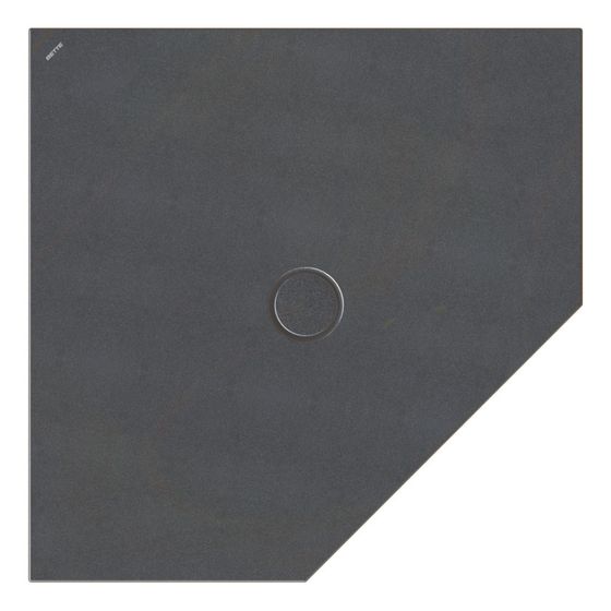 Bette Floor Caro Duschfläche Fünfeck Midnight 1000x1000x30/30mm BetteGlasur Plus GT-Stahl