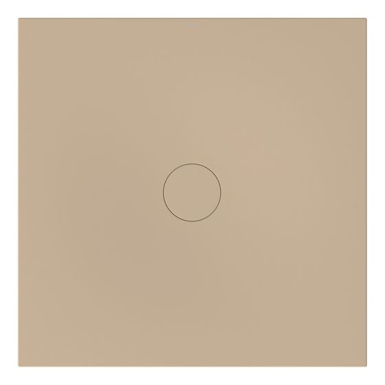 Bette Air Duschfliese Greige 1200x1200x20mm BetteGlasur Plus mit Minimum-Träger Rechteck Unterbau GT-Stahl