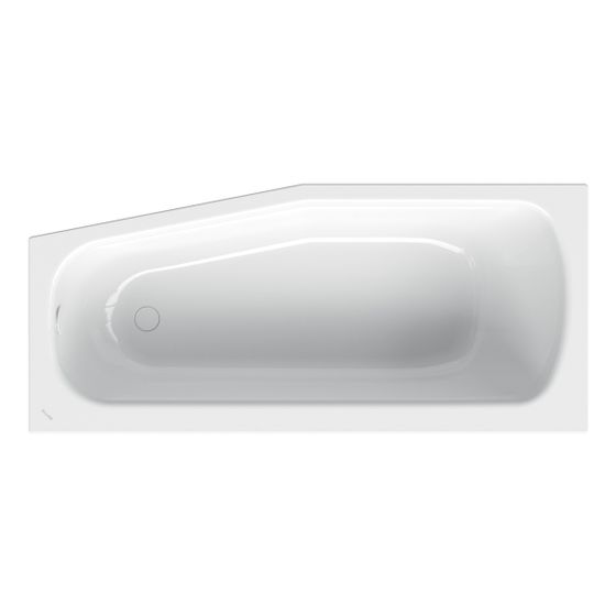 Bette Bambino Badewanne Starwhite 1570x650x420/30mm rechts 1-Sitzer 1 Griffbohrung Sonderform Unterbau GT-Stahl