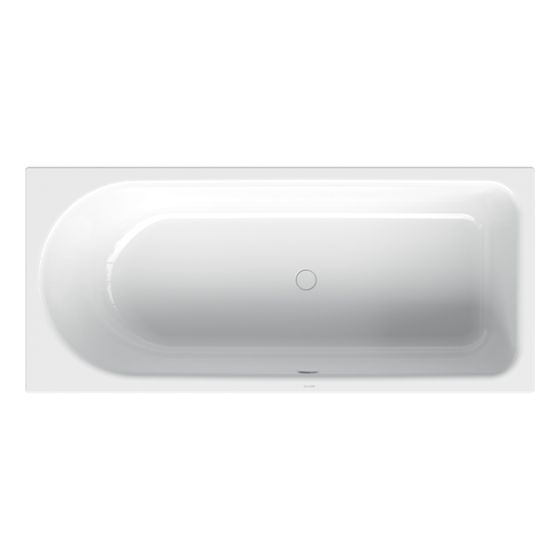 Bette Ocean Badewanne Edelweiß 1800x800x450/40mm Überlauf vorne Fußende rechts 1 Griffbohrung Rechteck GT-Stahl